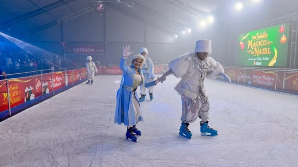 Natal em Manaus: veja como garantir vaga na pista de patinação da Ponta Negra