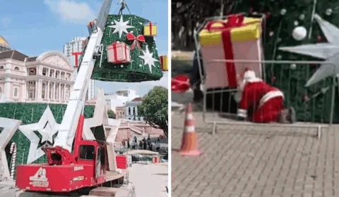 ‘Papai Noel’ preso após acidente com guindaste responderá em liberdade por morte em Manaus