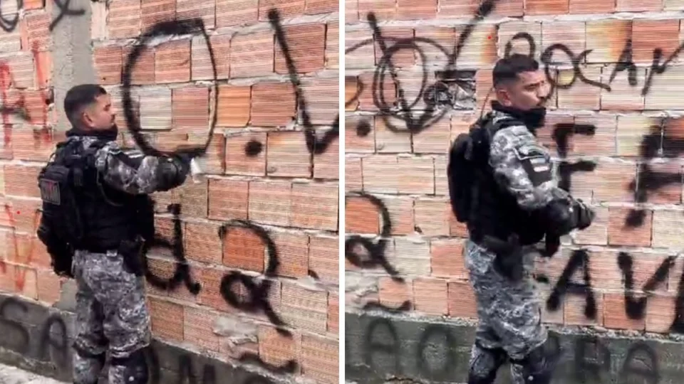 VÍDEO: Rocam atua em ‘boca’ na cidade de Manaus e apaga marca facção