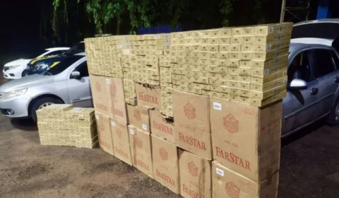 PRF apreende carga com cerca de 10 mil maços de cigarros na BR-364, no interior do Acre