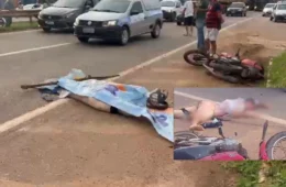 VÍDEO: Motociclista morre após ser atropelado por carreta na BR-364 em Porto Velho
