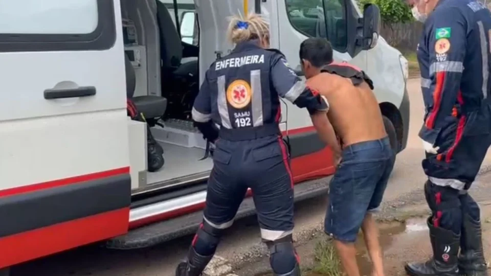 VÍDEO: Homem sofre duas perfurações no tórax após ataque no bairro Olaria em Porto Velho