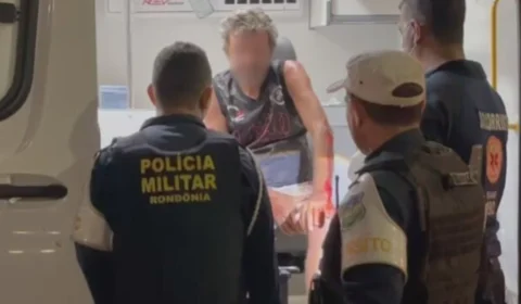 VÍDEO: Idoso é preso por embriaguez após acidente entre carro e moto em Porto Velho