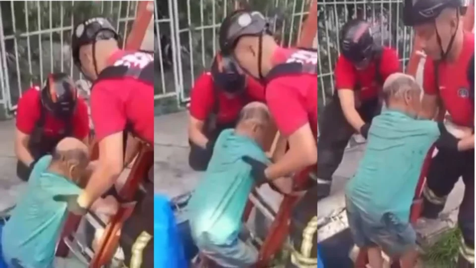 Idoso é resgatado após passar dois dias preso em bueiro em Manaus