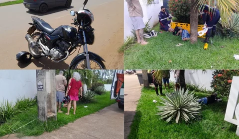 VÍDEO: Acidente entre motos deixa três pessoas gravemente feridas na zona leste de Porto Velho