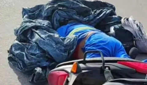 VÍDEO: Motociclista morre esmagado após ser atingido por carreta na Bola da Samsung, em Manaus