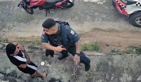 Vídeo mostra policial agredindo homem durante abordagem em Ananindeua, no Pará