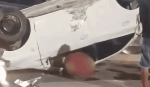 Madrugada de Natal termina com morte após capotamento em Manaus