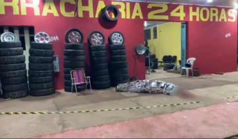 ‘Betão’ é executado a tiros em frente à própria borracharia em Porto Velho