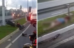 Vídeo mostra casal morto após colisão violenta na zona oeste de Manaus