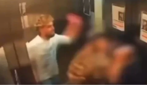 VÍDEO: Turista americano é investigado por desfigurar namorada em elevador com mais de 10 socos