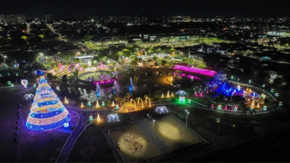 VÍDEO: Decoração Porto Velho Luz é prorrogada até 11 de janeiro no Parque da Cidade