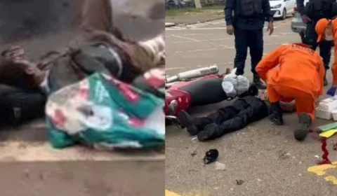 VÍDEO: Colisão entre motos deixa dois feridos graves no cruzamento da 7 de Setembro