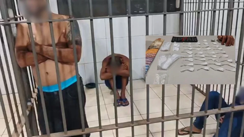VÍDEO: Polícia prende três homens por tráfico de drogas no bairro Castanheira em Porto Velho