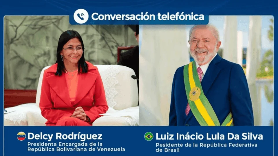 Delcy Rodríguez agradece Lula e reforça papel do Brasil no apoio à Venezuela