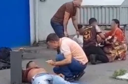 VÍDEO: Homem e criança ficam feridos após acidente entre moto e carro em Porto Velho