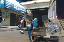 VÍDEO: Homem é preso após furto a loja de peças para motos em Porto Velho