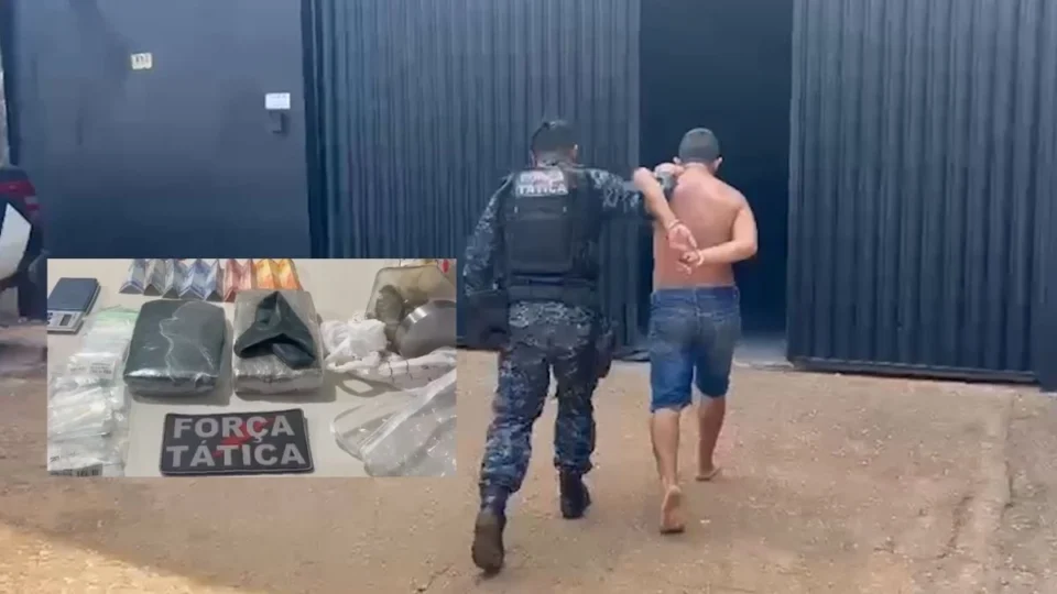 VÍDEO: “Zeca do CV” é preso pela Força Tática por tráfico de drogas na zona Norte de Porto Velho
