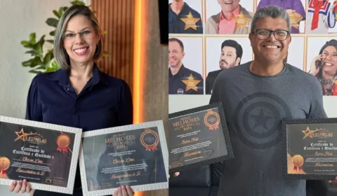 Apresentadora e cinegrafista da TV Norte Acre são destaques em ‘Prêmio Cinco Estrelas 2025’