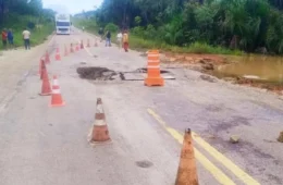 DNIT alerta para interdições em trecho da BR-364 de Cruzeiro do Sul para obras emergenciais