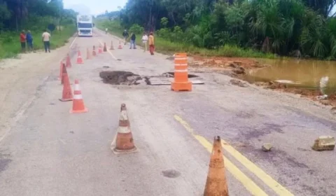 DNIT alerta para interdições em trecho da BR-364 de Cruzeiro do Sul para obras emergenciais