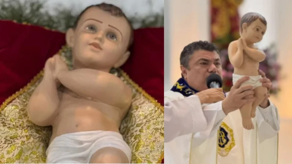 Imagem do Menino Jesus é encontrada e devolvida à Paróquia na Paraíba