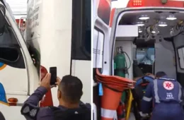 Acidente com três micro-ônibus deixa trabalhadores feridos em Manaus