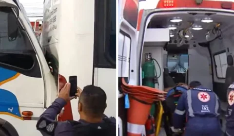 Acidente com três micro-ônibus deixa trabalhadores feridos em Manaus