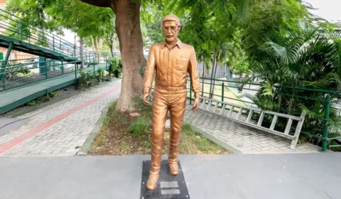 Memorial de Dante de Oliveira é removido em Cuiabá no dia da morte da mãe do ex-governador