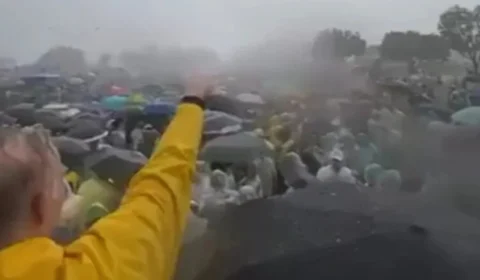 Mulher atingida por raio em ato de Nikolas permanece internada na UTI