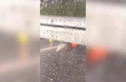 Princípio de incêndio em avião provoca evacuação de passageiros