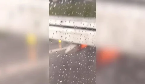 Princípio de incêndio em avião provoca evacuação de passageiros