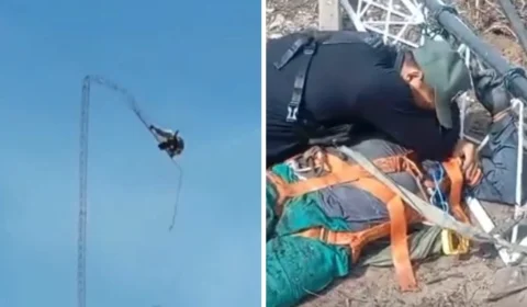 Vídeo mostra queda de torre que matou dois trabalhadores no Pará