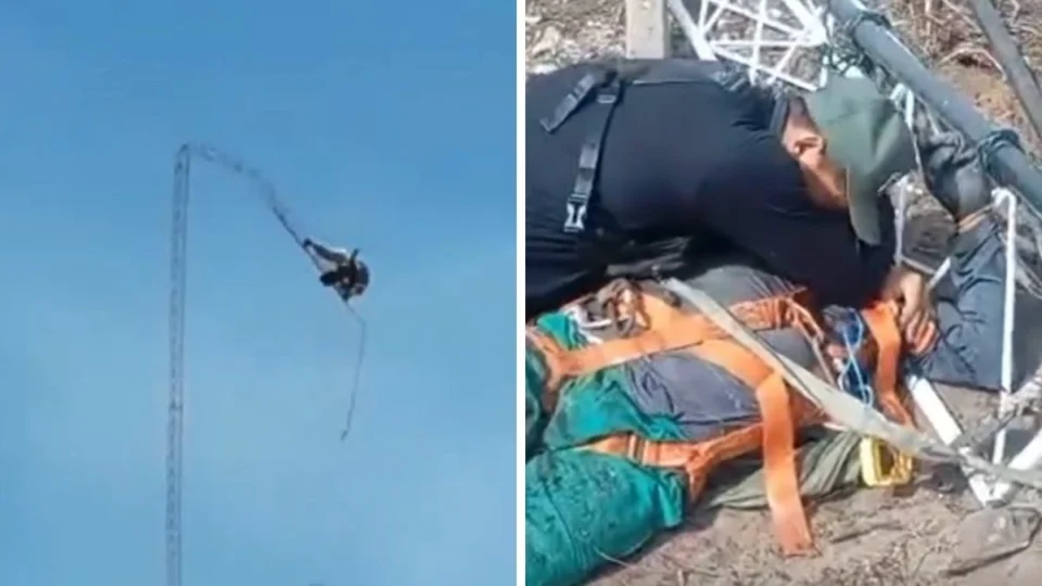 Vídeo mostra queda de torre que matou dois trabalhadores no Pará